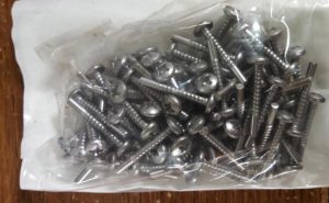 1" X 1" Extruded Box Frame Corner Screws