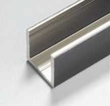 Deep Shower Door U Channel 1/2" x 3/4"