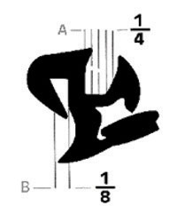 One Piece Self Sealing Rubber Locking Weatherstrip Gasket 50' - Metal to Glass GLR007