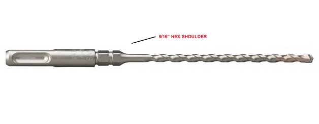 SDS-Hex & Masonry Bits for Concrete Screws