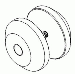 180° Round Glass Clamp