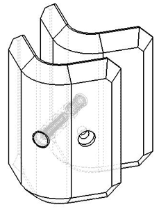 Butt Joint Glass Clamp