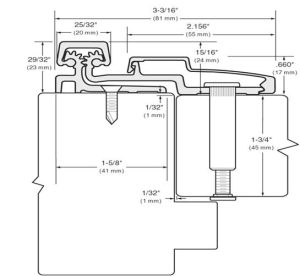"Quality Imports" HD Full Surface 450lb Rated Roton-Style Hinge