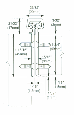 "Quality Imports" HD Full Mortice 450lb Rated Roton-Style Hinge with 3/32" Inset