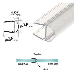 Translucent Vinyl Bulb Seal for 3/8" Glass