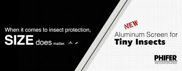 Tiny Insects Black Aluminum Screen