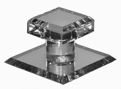 Square Self Stick Mirror Knob