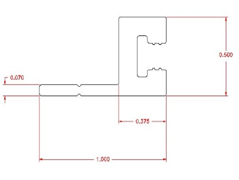 SNAPP Screen - Extrusion - PVC - 8' Lengths - Image 2