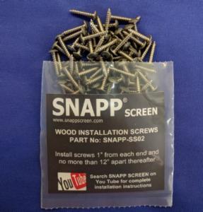 SNAPP Screen - Installation Screws
