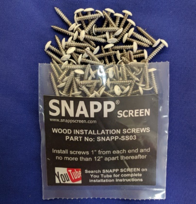 SNAPP Screen - Installation Screws - Image 3