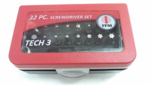 32 Piece Screwdriver Bit Set