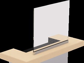 SneezeGuard Aluminum Countertop U Channel